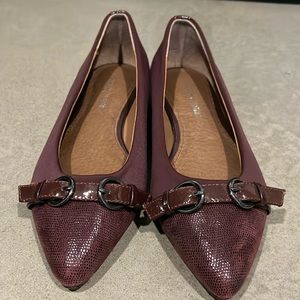 Donald J Pliner • Bettia Burgundy pointed ballet flats • 7M • EUC
